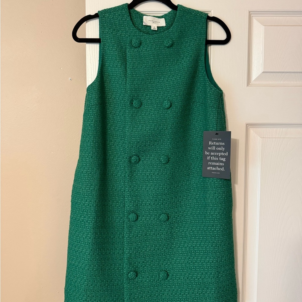 NWT Tuckernuck Green Tweed Mini Dress